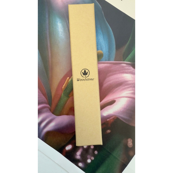 Women's Woodstone One Size Rose Gold & Brown Wood Inlay Chain Bracelet - Picture 4 of 4